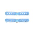 thumbnail image 1 of Woman Fun Decorative Belt Peach Heart Hole Lace Mesh Leg Belt, 1 of 6