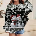 thumbnail image 1 of Blusas y camisas de manga larga con cuello redondo para niños Estampados navideños de manga larga Casual Suelto Forro polar para mayor calidez Sudadera con capucha de manga larga con cuello redondo pa, 1 of 4