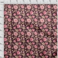 thumbnail image 4 of oneOone Rayon Wine Fabric Floral Sewing Craft Projects Fabric Prints By Yard 56 Inch Wide, 4 of 4