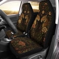 thumbnail image 2 of Vintage Tiger Floral Car Seat Covers – Elegant Wild Animal Rose Pattern Auto Interior Decor, Dark Botanical Tiger Couple Front Seat Protector Set, 2 of 7