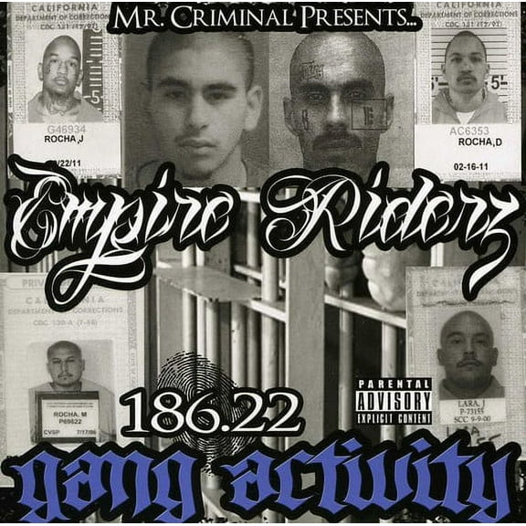 Empire Riderz - 186.22 Gang Activity - Rap / Hip-Hop - CD