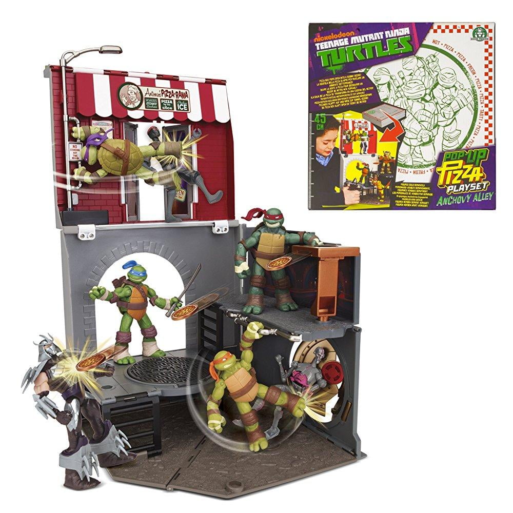 teenage mutant ninja turtles popup pizza anchovy alley playset