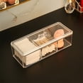 thumbnail image 7 of Mmeneyy Plastic Drawer Organizer, Clear Acrylic Vanity Desk Storage and Organizer, 3 Compartment Make Up Holder with Lid Bathroom Display Storage Container for Jewelry, Small Items, 7 of 7