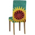 thumbnail image 4 of Funda Protectora para silla Elástica ABPHQTO Girasol Estilo Vintage Juego de 6, 4 of 4