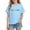 Blue, variant on Maean Boy's Girl's Heart Tops Graphic Short Sleeve Tee Spring Summer Basic Crewneck Kids Tshirts