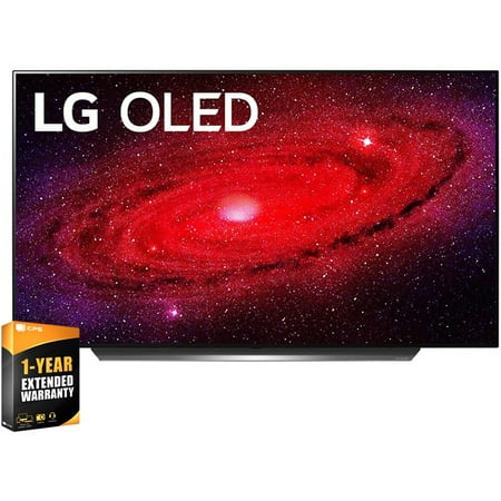 LG OLED77CXPUA 77inch CX 4K Smart OLED TV with AI ThinQ 2020 Bundle with 1 Year Extended Warranty(OLED77CX 77CX 77 TV)