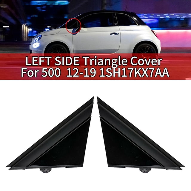 Cubiertas de bandera para espejo de puerta de coche Cola 2 piezas izquierda y derecha Negro brillante