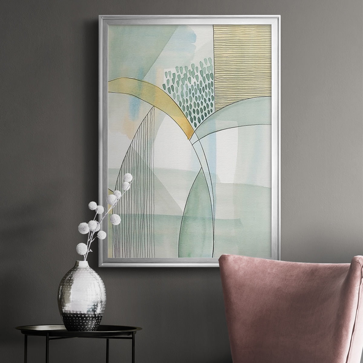 Mint Reflection I Premium Framed Print, in Gold, Black, or Silver - Ready to Hang