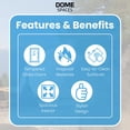 thumbnail image 6 of Tentspaces  - Geodesic Dome Tent For Camping, Double Sided Insulated Liner, Waterproof & Snowproof, 2 Screen Vents for Air Flow, UV Shielding, Easy to Clean, Clear & Durable, 2 Portholes, 6 of 12