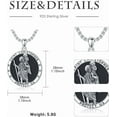 thumbnail image 6 of St Michael/St Christopher/Virgin Mary/St Jude Necklace Sterling Silver Amulet Pendant with 22+2 Inch Stainless Steel Chain Jewelry for Men & Women, 6 of 10