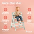 thumbnail image 5 of hauck Alpha+ Grow Along Adjustable Wooden Highchair, Beechwood, Mint Finish, 5 of 10