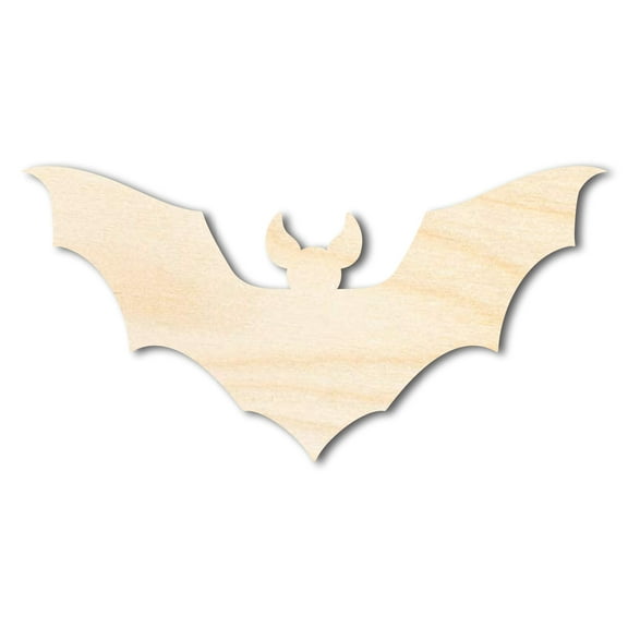 Bigger Better | Unfinished Wood Bat Shape |  DIY Craft Cutout 36" / 1/2"
