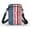 American Stripes, variant on FUIALDOLG Portable Cell Phone Purse for Travel Daily Use, Polyester 2 Layer Crossbody Bag, Hydrangea Hummingbird Print