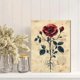 thumbnail image 2 of Qisvanset Framed Canvas Wall Art 12x16 Inch Rooted In Love Floral Minimal Bible Verse Art, 2 of 5