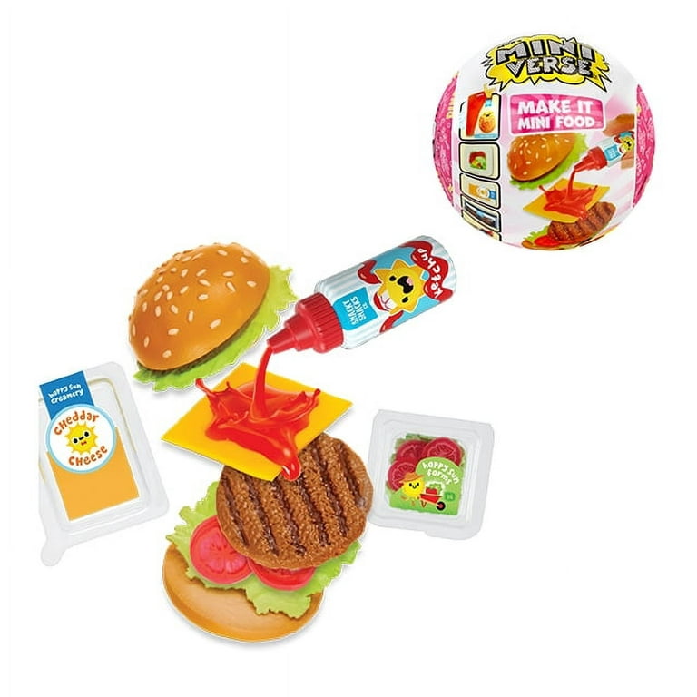 Make It Mini Food Diner Series 3 Mini Collectibles - MGA's Miniverse, Blind Packaging, DIY, Resin, Replica Food, Not Edible, Collectors, 8+