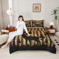 thumbnail image 4 of Castle Fairy Safari Deer 2Pcs Bedding Comforter Set for Teens Woemn Men,American Flag Twin Comforter Sets,Rustic Vintage Breathable Bedding Set,Ultra Soft Home Decor, 4 of 8