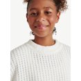 thumbnail image 3 of Justice Girls Drop Shoulder Mock Neck Sweater, Sizes XS-XLP, 3 of 5