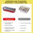 thumbnail image 3 of Aluminum Pans with Lids 6.53" x 2.5"Start Makers Mini Loaf Pans with Lids and Spoons Sealing Sticker 20Pcs Disposable Foil Pans for Home Baking, Party Prep, Outdoor Grilling, 3 of 7