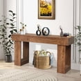 thumbnail image 4 of QinaQin 63Inch Long Console Table for Entryway, Rustic Natural, 4 of 7