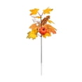 thumbnail image 2 of Fall Artificial Floral Arrangement with Maple Leaves and Pumpkins Thanksgiving Harvest Table Centerpiece Decor for Home Shelf Mantel Plastic Faux Flower Sprig for Vase Filler and Autumn, 2 of 6