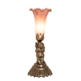 thumbnail image 4 of Meyda 11015 13 in. Twin Cherub Pond Lily Mini Lamp, 4 of 7