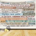 thumbnail image 2 of Rustic Motivational Inspirational Tapestry Wall Hanging Positive Quotes Tapestries Wooden Striped Vintage Farmhouse Tapestry Wall Art for Living Room Dorm Bedroom Home Wall Decoration 60"x40" Inches, 2 of 3