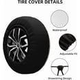 thumbnail image 4 of USA Patriotic Spare Tire Cover United States 250th Anniversary Wheel Protectors Weatherproof Universal Wheel Cover Fit for Rv SUV Travel Trailer Camper Truck, 4 of 10