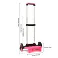 thumbnail image 3 of Backpack Trolley with Telescopic Handle 6 Wheels Hand Truck Foldable Trolley Cart for Luggage Backpack, 3 of 9