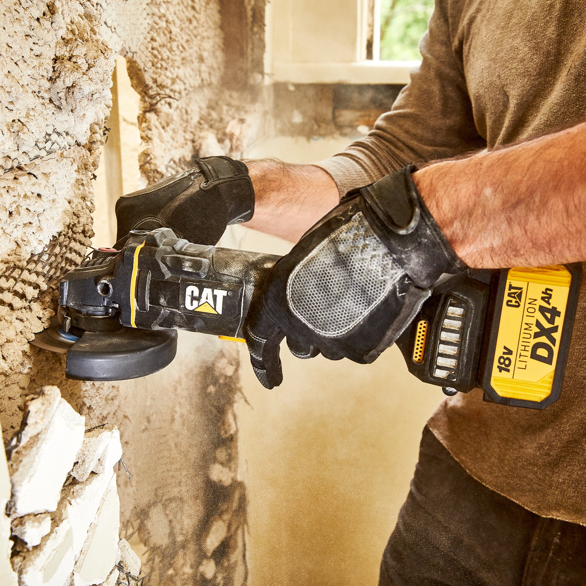 Caterpillar Cat® DX312B 18V Cordless 4.5" Brushless Angle Grinder-Tool Only