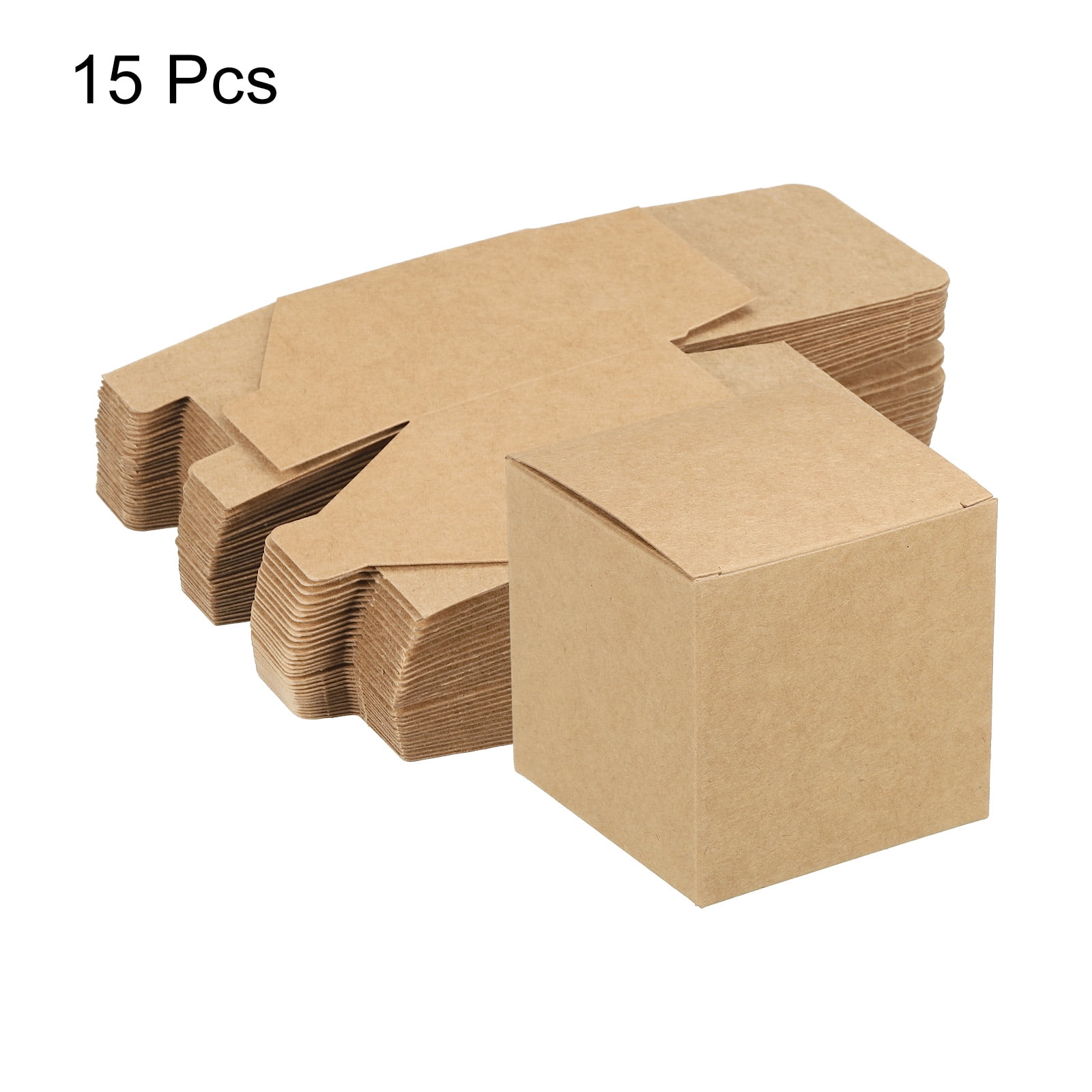 Unique Bargain Paper Recycled Gift Corrugated Paper Box Brown 2.8"x 2.8"x 2.8"