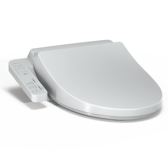 TOTO SW3004#01 Washlet A2 Electronic Bidet Toilet Seat with Heated Seat and SoftClose Lid, Elongated Cotton White