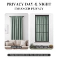 thumbnail image 4 of TOPICK Green Room Darkening Curtains for Bedroom Thermal Insulated Drapes for Living Room Home Office Rod Pocket Curtains Set of 2 Panels Each 30"W x 63"L, 4 of 10