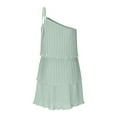 thumbnail image 6 of IROINNID Dress for Women 2023 Formal Evening Night Dress Strap Lace Up Shoulder Leakage Multi Layered Dress Peplum Dress,Mint Green, 6 of 7