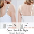thumbnail image 7 of Charmo Women's Cami Adjustable Spaghetti Strap Built in Bra Tank Tops 2 Pack, 7 of 7