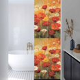thumbnail image 2 of Retro Floral Window Privacy Film Red White Poppy Flowers Lawn Oil Painting Decorative Glass Window Film UV Blocking Static Cling Non-Adhesive Sticker Covering for Home Door 17.7 x 78.7 inches, 2 of 8