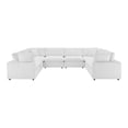 thumbnail image 5 of Modway Commix 8-Piece Down Filled Overstuffed Performance Velvet Sectional Sofa in White, 5 of 5