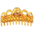 thumbnail image 4 of Unique Bargains 1 Pc Fashion Corrugated Edge Hair Clips Hairdo Clip Dark Brown, 4 of 5