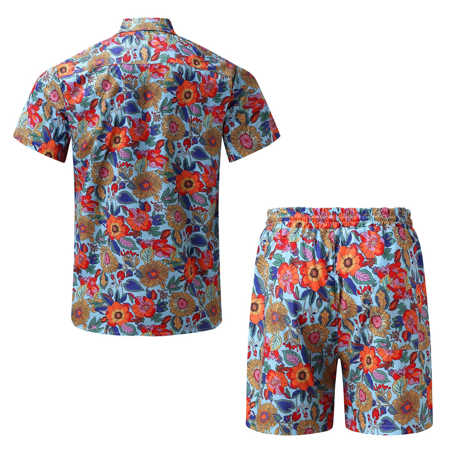 Buy GenericRoaring 20s Suits Men Men Fashion Spring Summer Sets 2 Piece  Beach Printed Short Sleeve Shirts Short Set Pant Set with Pocket Mens Suits  Pleated Pants Online at desertcartSouth Africa