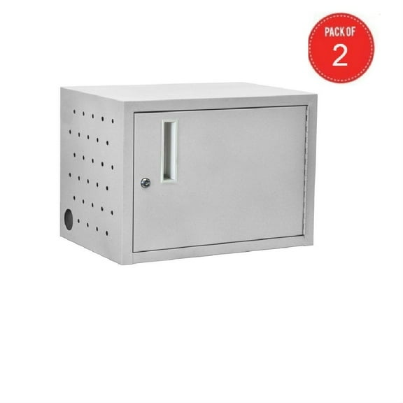 LUXOR LLTMW12-G Wall/Desk Charging Box (pack of 2)