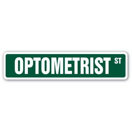 OPTOMETRIST Street Sign eye glasses contact lenses exam | Indoor/Outdoor |  24