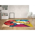 thumbnail image 3 of Colorful Rugs, Girl Room Rugs, WOW Woman Rug, POP ART Rugs, Housewarming Gift Rug, Personalized Gifts Rugs, Door Mat Rug, Area Rugs, 5.2'x7.5' - 160x230 cm, 3 of 8