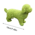 thumbnail image 3 of Flocked Puppy Garden Statue Artificial Green Grass Dog Ornament Outdoor Decor Resin Animal Figurine for Courtyard Lawn Patio Yard Art Landscape, 3 of 6