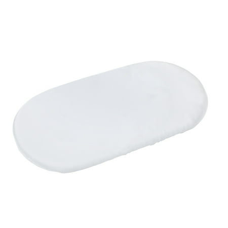 

nsendm Newborn Baby Mose Basket Sheet Bassinet Sheet Cradle Sheet Pram Bassinet Pads Changing Basket Satin Fitted Baby Wiped White One Size