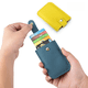 thumbnail image 2 of Tarjetero extraíble con capas RFID de cuero genuino, tarjetero portátil y delgado, bolso pequeño para mujer, 2 of 6