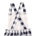 thumbnail image 5 of Seyurigaoka Baby Jumpsuit Sleeveless Strap Check Pattern Print Leisure Lovely Romper, 5 of 7