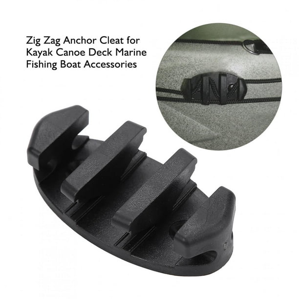 Zig Zag Anchor Cleat For Kayak, Mini Zig Zag Anchor Cleat Canoe Deck Marine  Fishing Boat Accessories Black Cleats Canoes Mini Boating Accessory 