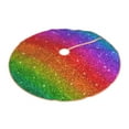 thumbnail image 2 of Kll Rainbow Glitter Christmas Tree Skirt ,Party Decorations Farmhouse For Christmas Decorations Holiday Party, 2 of 8