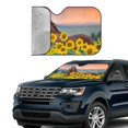 thumbnail image 2 of Yiaed Horse Sunflowers Print Car Windshield Sunshade Front Auto Car Front Window Sun Shade Foldable Sun Visor Shield Cover Auto Accessories for Sedan SUV Truck-Small, 2 of 5
