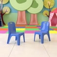 thumbnail image 4 of 10 Pk. Blue Plastic Stackable School Chair with Carrying Handle and 11'' Seat Height, 4 of 7