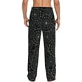 thumbnail image 6 of Mens Pajama Pants, Spider Web Black Soft Sleep & Lounge Pants for Men, Cuteness Casual PJ Bottoms Pants with Pockets, 6 of 7